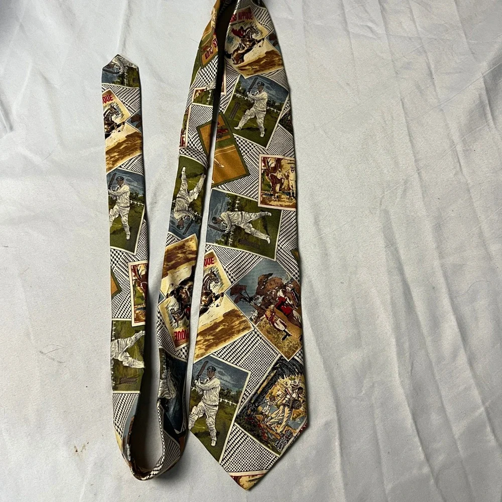 J.S.A. Bank Premier Collection Silk BL Tie Cricket Polo‎ Horse Racing Equestrian